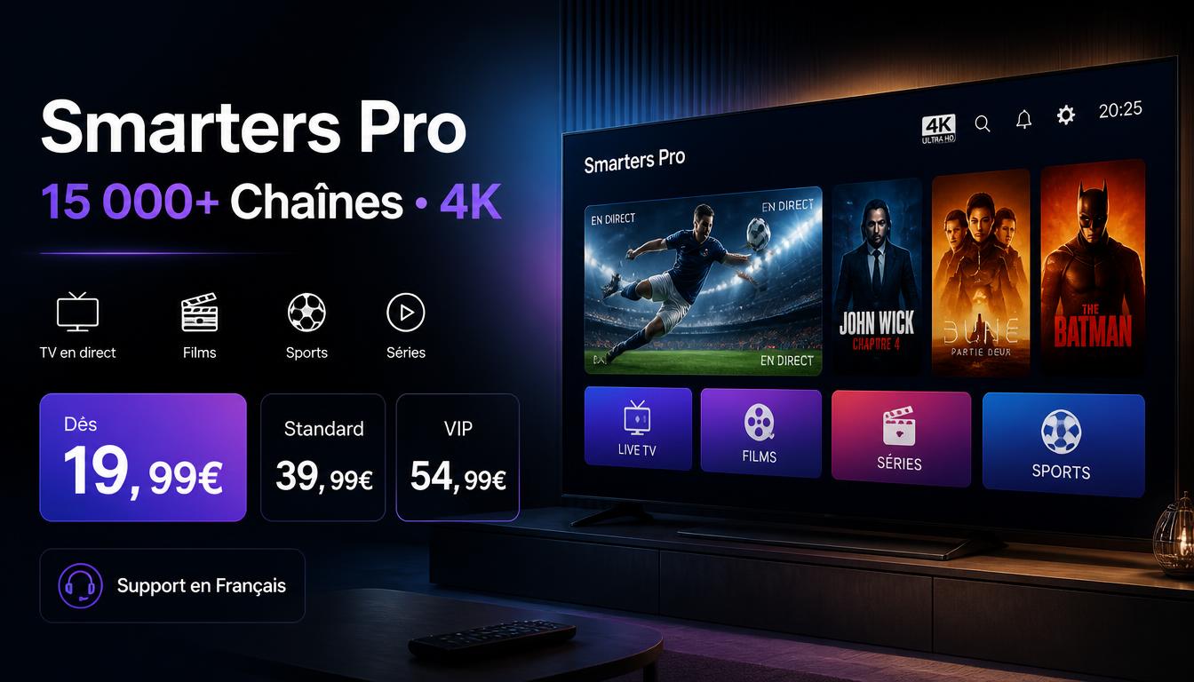 Smarters Pro – 39,99€ Magie du Stream