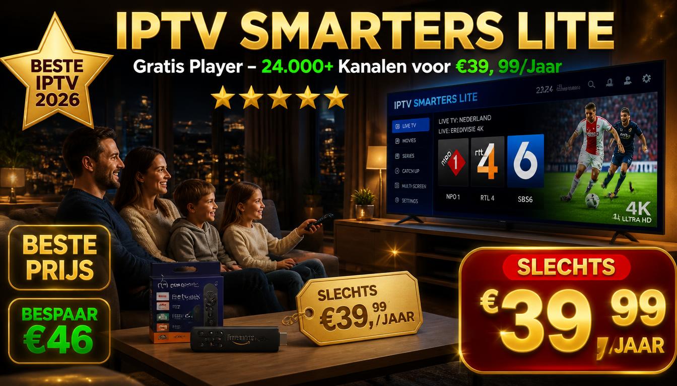 IPTV Smarters Lite: Perfecte Keuze voor €39,99!