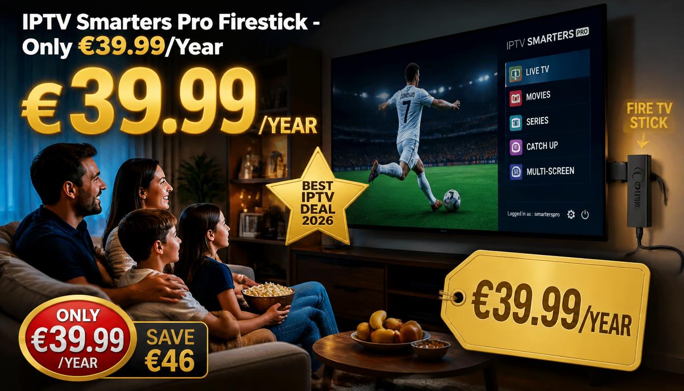 IPTV Smarters Pro Firestick: Best IPTV Deal 2026!