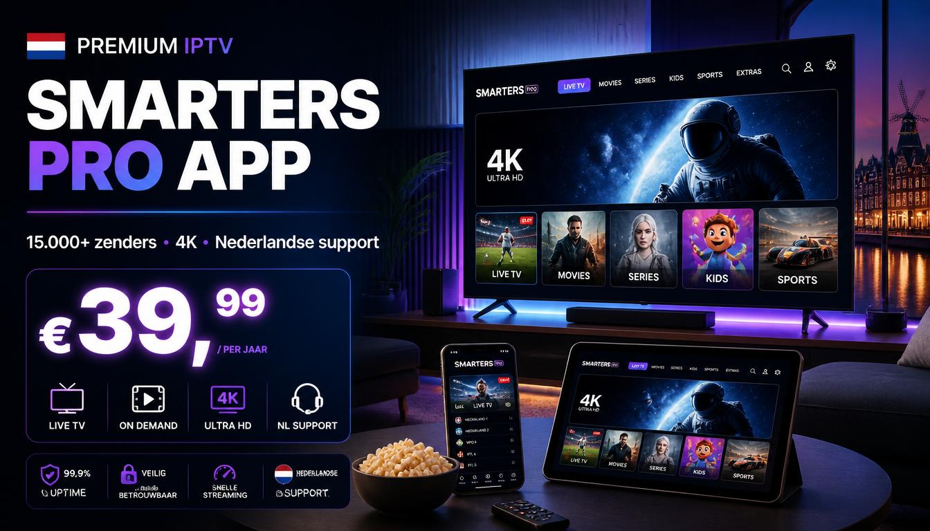 Smarters Pro App Kopen – 39,99€ Perfect Streamen