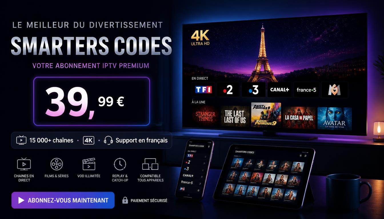 Smarters Codes 39,99€ – Plaisir des Yeux